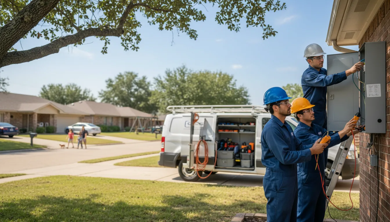 Certified electrician providing emergency electrical services in Douds, IA